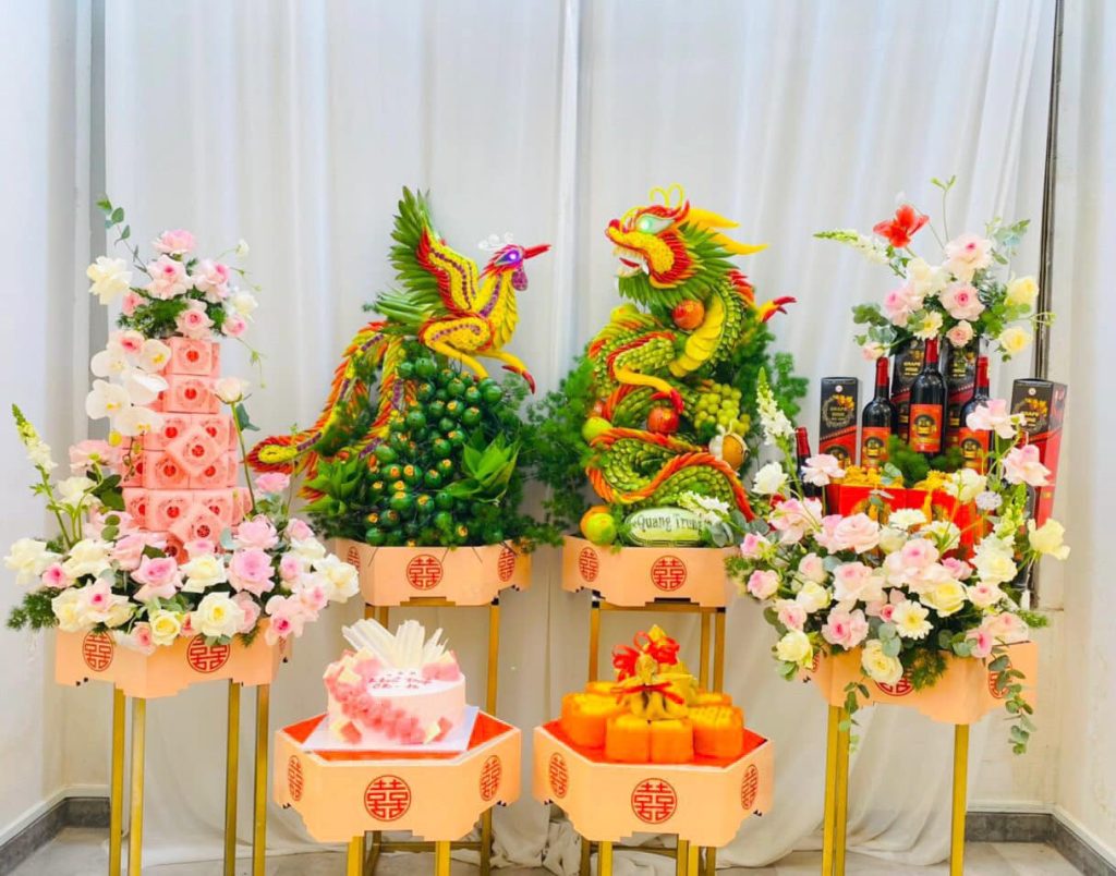 Gửi đồ cưới, mâm quả đi Pháp