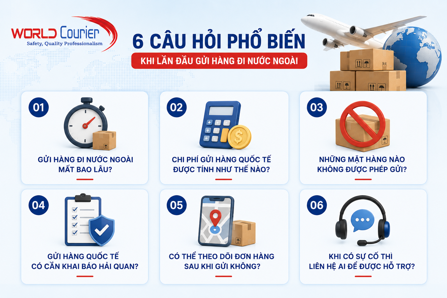 Những câu hỏi thường gặp khi lần đầu gửi hàng đi nước ngoài (FAQ)